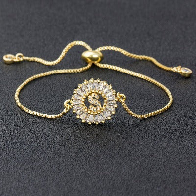 Jewelersclub Women's Y Initial Charm Bracelet